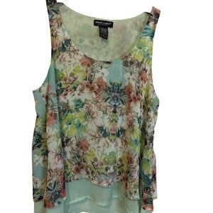 About A Girl Green Sleeveless Tank Top